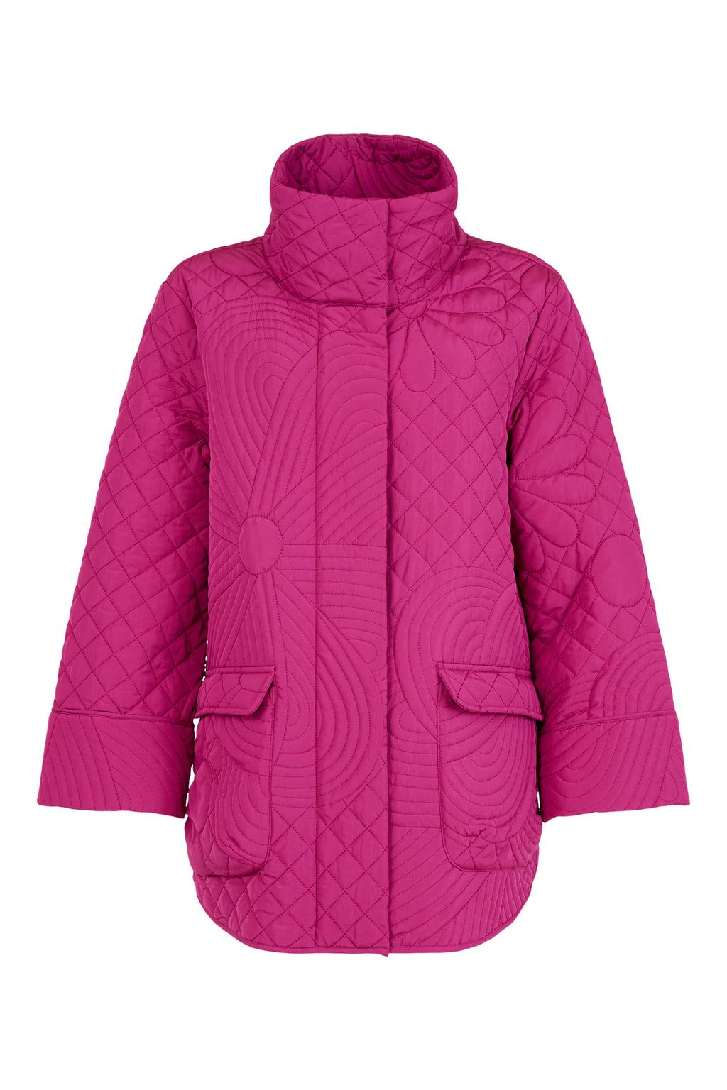 Upgrade your style! Get noticed with our vibrant pink Noen coat