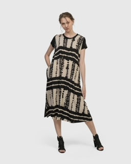 Alembika  Multi Print Flared Dress