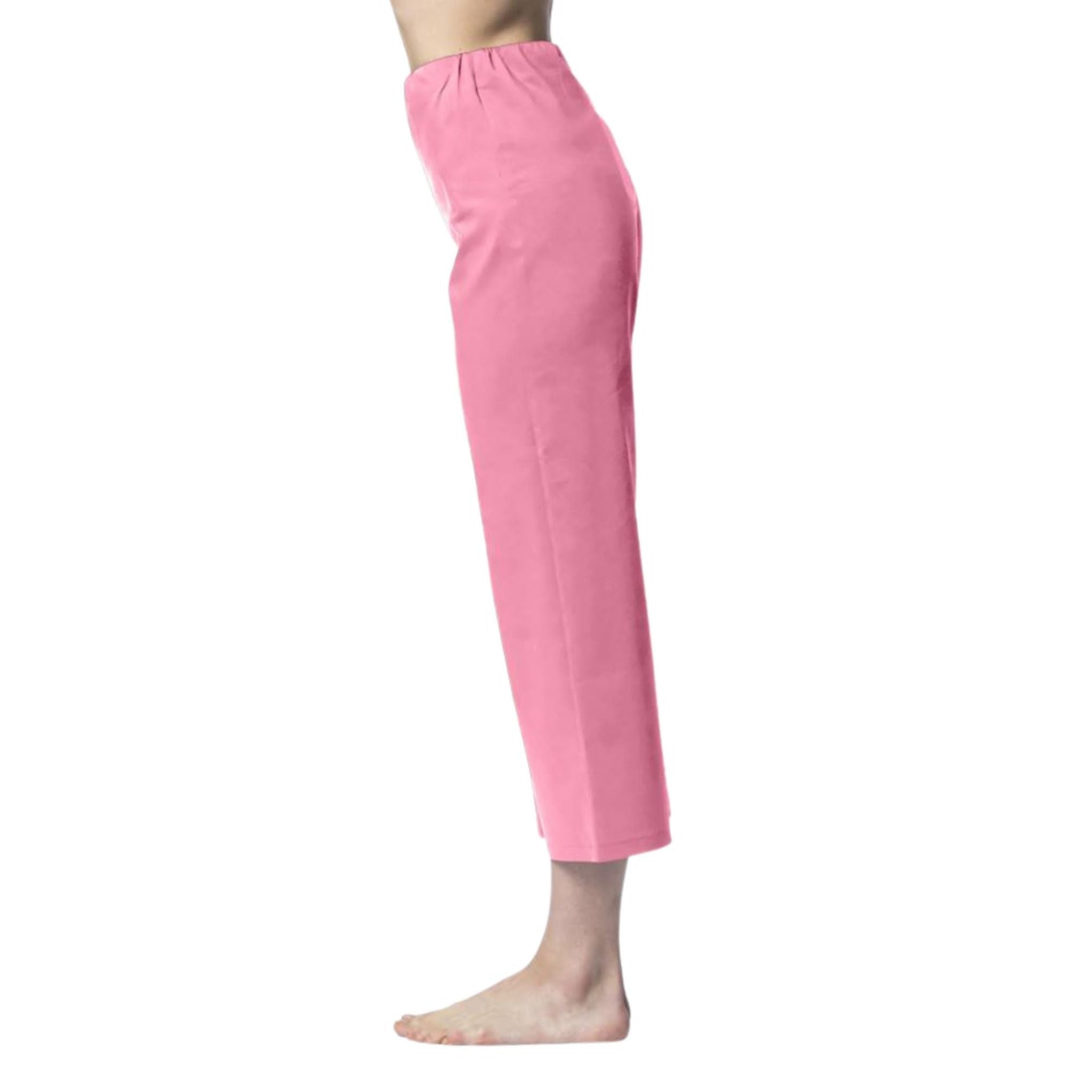 Marble Pink High Waisted Cropped Trouser